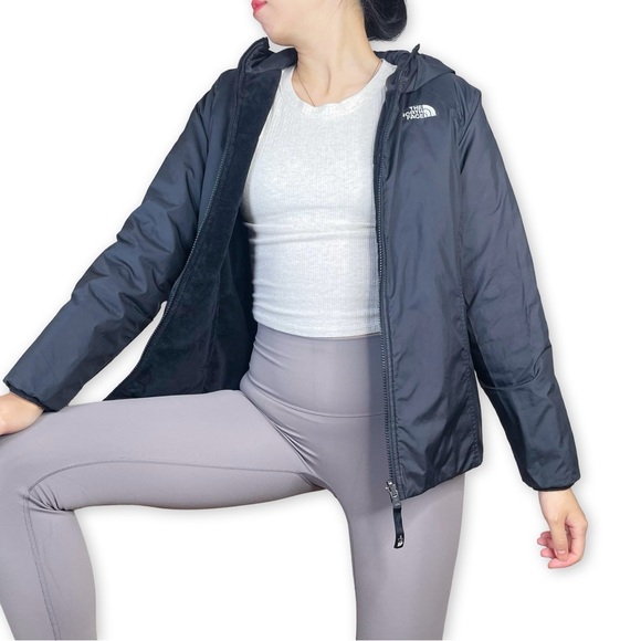 The North Face Perseus Reversible Hooded Fleece Jacket in Black Fits XS-S - Picture 11 of 16